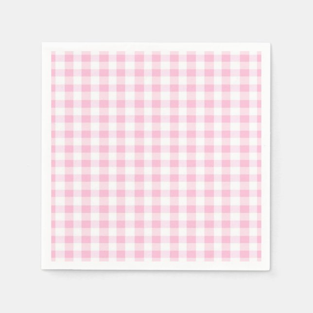 Pink Frosted sprinkle Animal Cookie party Napkin (Front)