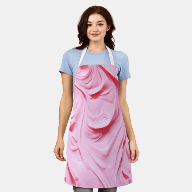 PInk Frosting Swirl Apron (Worn)