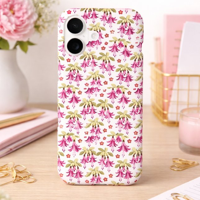 Pink Fuchsia Floral Pattern – Retro Botanical (Creator Uploaded)