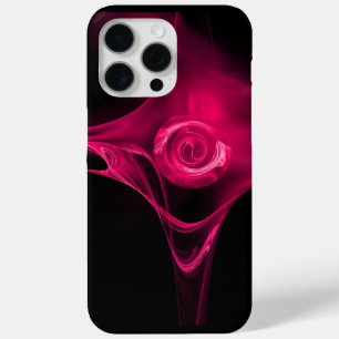 PINK FUCHSIA FRACTAL ROSE iPhone 15 PRO MAX CASE
