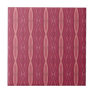 Pink fuchsia geometric design  tile