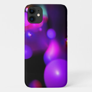 PINK FUCHSIA PURPLE FRACTAL BUBBLES iPhone 11 CASE