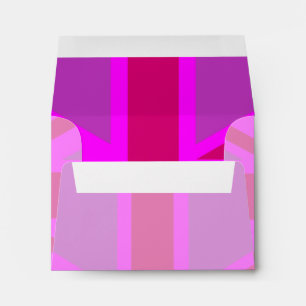 Pink Fuchsia Union Jack Flag Design Envelope