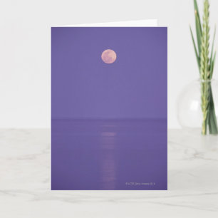 Pink Full Moon Card
