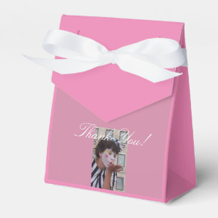 Pink Fun Trendy Thank You Favor Box