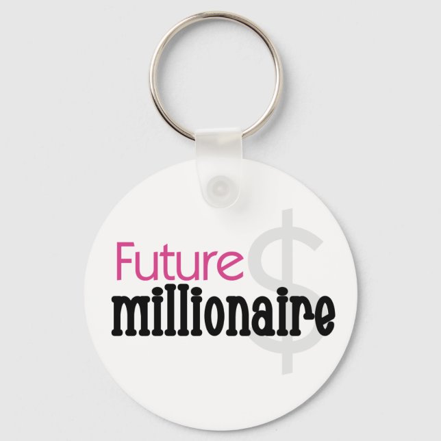 PINK FUTURE MILLIONAIRE KEYCHAIN (Front)