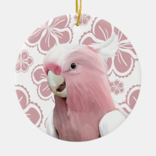 Pink Galah Cockatoo Ceramic Ornament