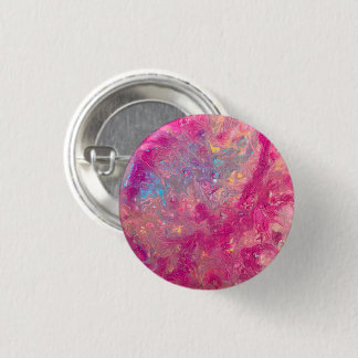 Pink Galaxy badge 1 Inch Round Button