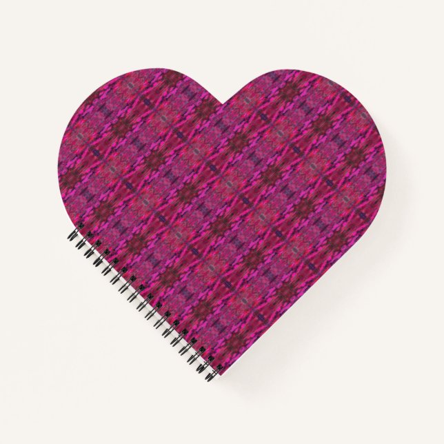 Pink Galaxy Heart Shape Notebook (Front)