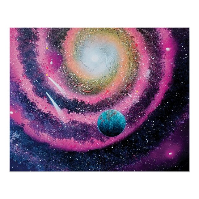 Pink Galaxy Poster (Front)