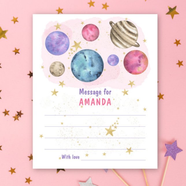 PINK GALAXY SPACE birthday time capsule message (Creator Uploaded)