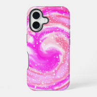 Pink Galaxy Swirl iPhone Case