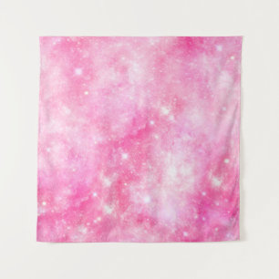 Pink Galaxy Universe Tapestry