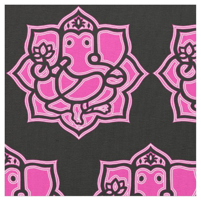 Pink Ganesh Combed Cotton (56" width) Fabric (Close Up)