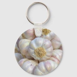 pink garlic keychain