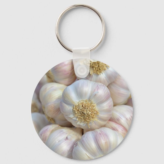 pink garlic keychain (Front)