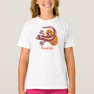 Pink Gecko Kids T-Shirt – Cute Colorful Lizard Tee
