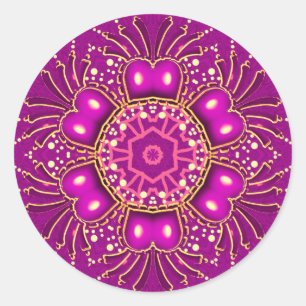 Pink GeoBling Sticker