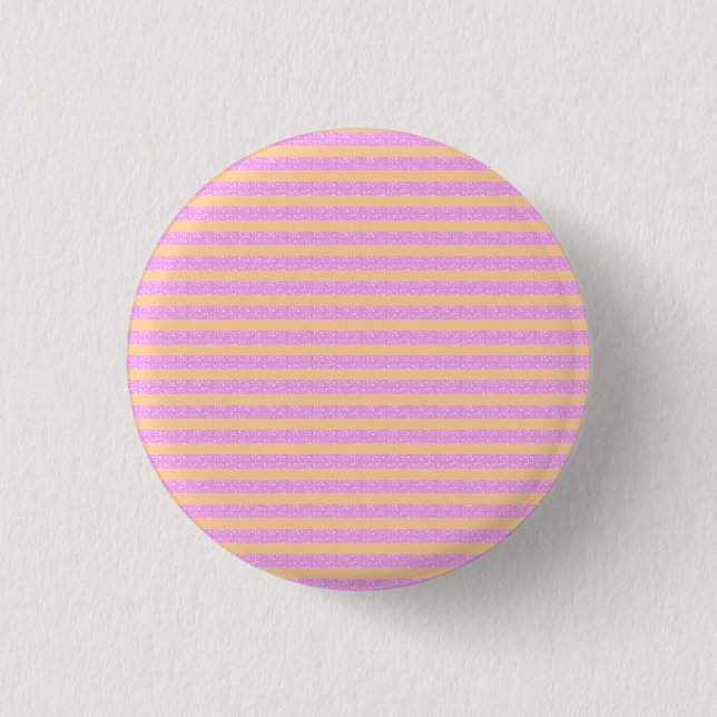 Pink Geometric  1 Inch Round Button (Front)