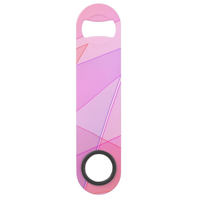 Pink Geometric  Bar Key (Front)