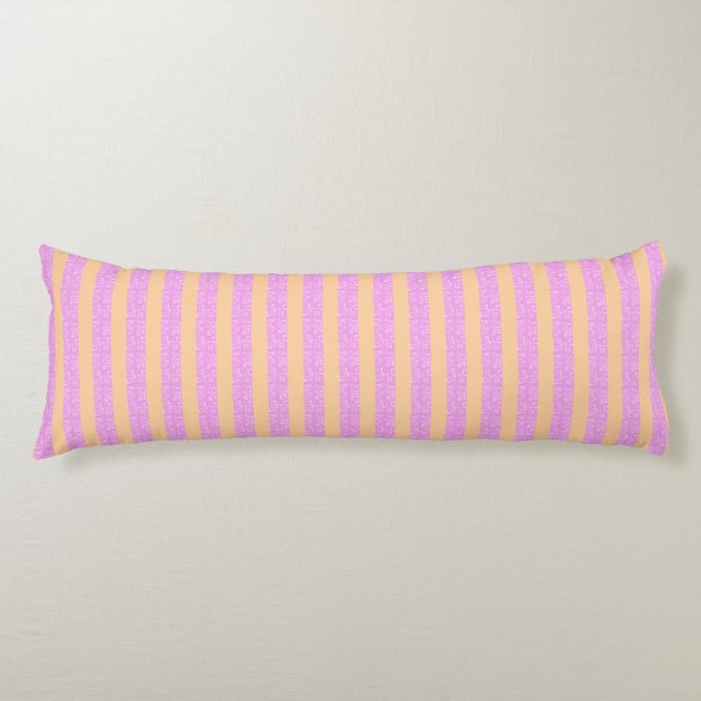 Pink Geometric  Body Pillow (Front)