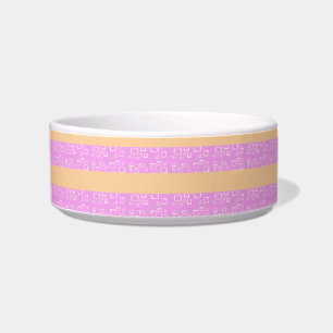 Pink Geometric  Bowl