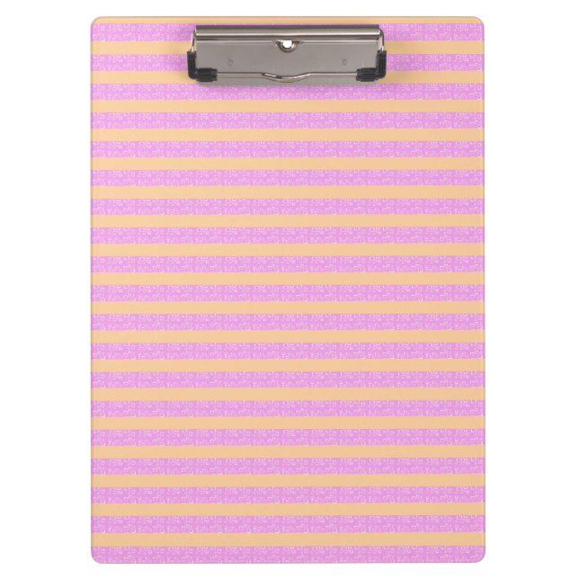 Pink Geometric  Clipboard (Front)