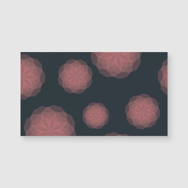 Pink, geometric, cool, trendy flower abstraction (Front)