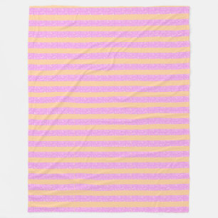 Pink Geometric  Fleece Blanket