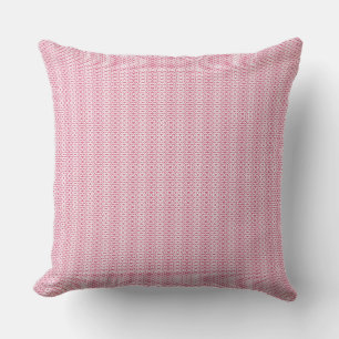 Pink geometric high quality design seamless patter throw pillow