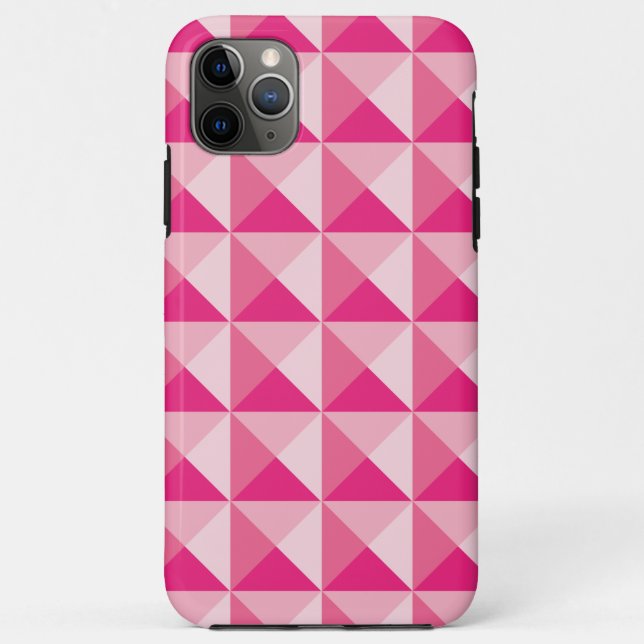 Pink Geometric Pattern Case-Mate iPhone Case (Back)