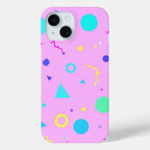 Pink Geometric Pattern iPhone Case
