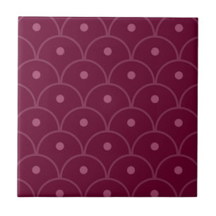 Pink Geometric Pattern Tile