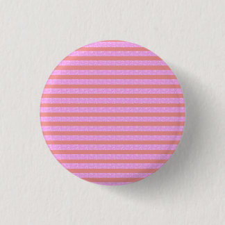 Pink Geometric Stripes 1 Inch Round Button