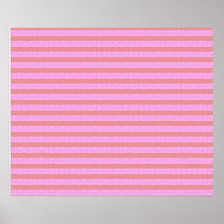 Pink Geometric Stripes Poster