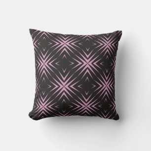 Pink Geometric Throw Pillow