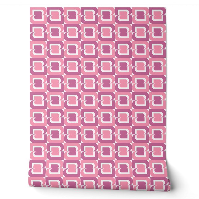 Pink Geometric Wallpaper (Unrolling)
