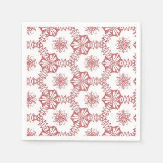 Pink geometry napkin