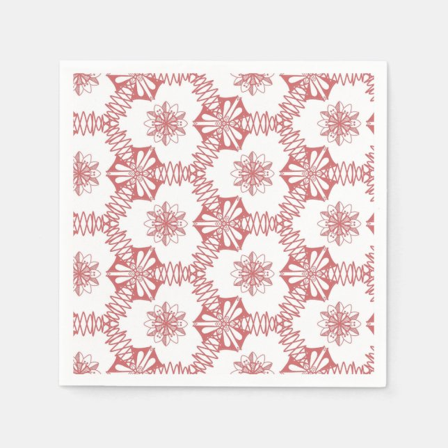 Pink geometry napkin (Front)