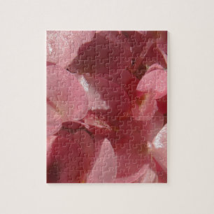 Pink geranium: almost solid Light pink Jigsaw Puzzle