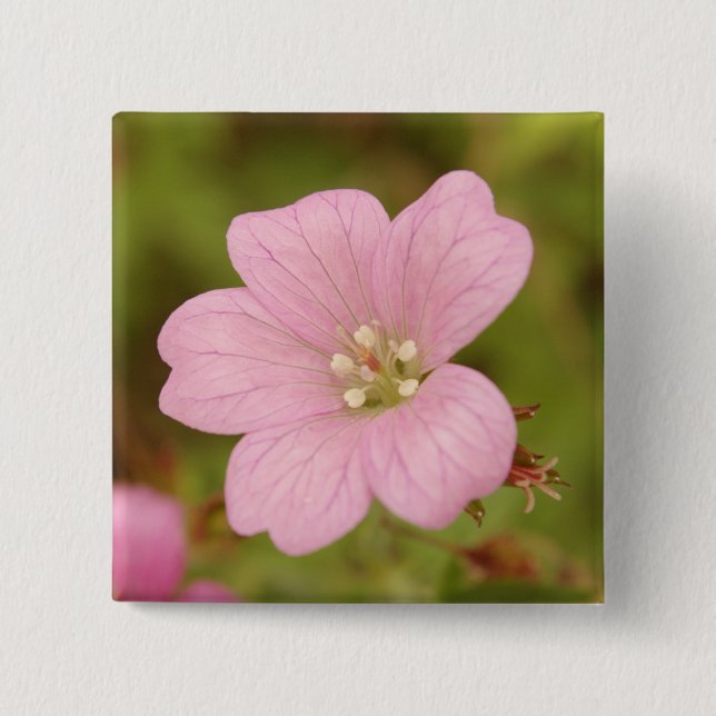 Pink Geranium Badge (Devant)