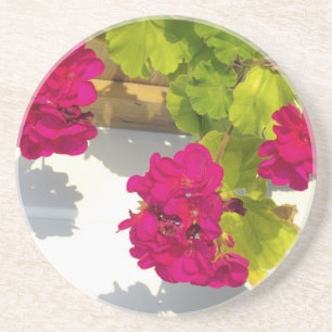 Pink Geranium Coaster