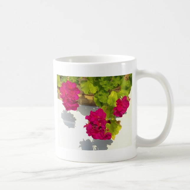 Pink Geranium Coffee Mug (Right)
