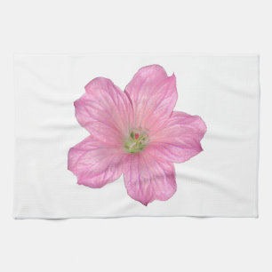 Pink Geranium Kitchen Towel