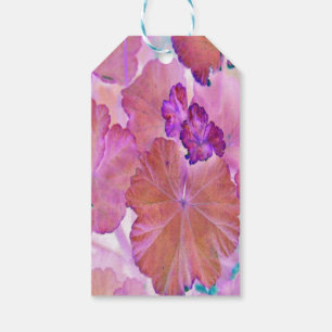 Pink Geranium Leaves Gift Tags