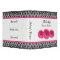 Pink Gerber Daisy Black White Damask Recipe Binder