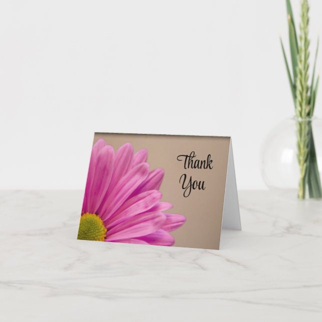 Pink Gerber Daisy Thank You (Front)