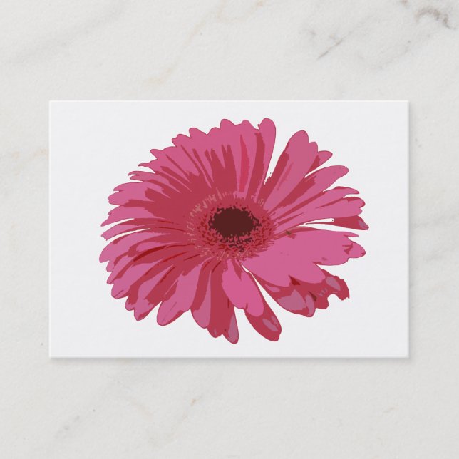 Pink Gerbera CO ACEO Business Card (Front)