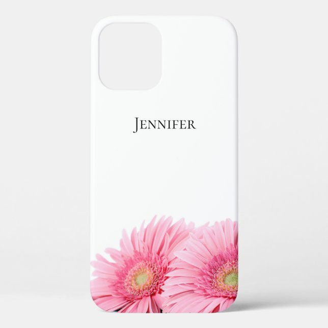 Pink Gerbera Daisies Elegant Photography Case-Mate iPhone Case (Back)