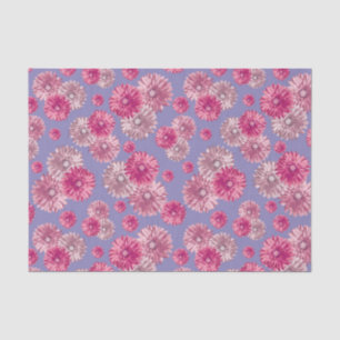 Pink Gerbera Daisies floral gift bag stuffer Tissue Paper